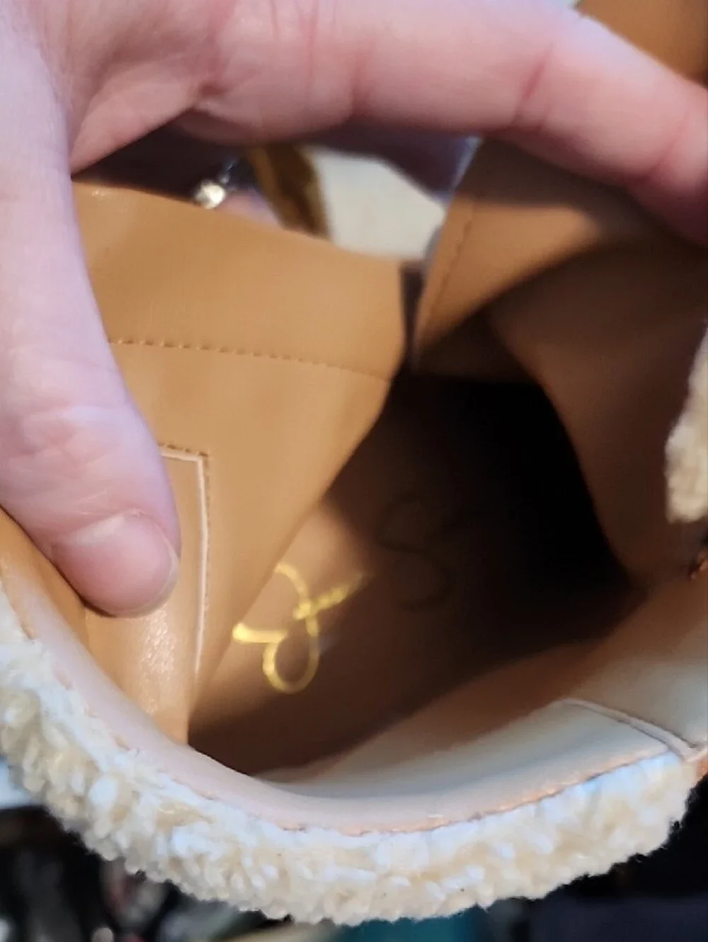 Jessica Simpson tan suede